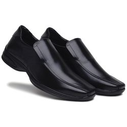 Sapato Social Masculino Couro Sintético Preto - KRN SHOES | Calçados Casuais