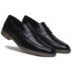 Sapato Social Masculino Sintético Comfort Preto - KRN SHOES | Calçados Casuais