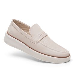 Sapatênis Casual Masculino Sintético Off White - KRN SHOES | Calçados Casuais