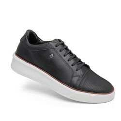 Sapatênis Masculino Casual Sintético Preto - KRN SHOES | Calçados Casuais