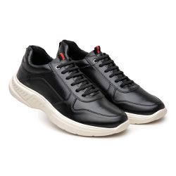 Tênis Casual Masculino Sintético Preto - KRN SHOES | Calçados Casuais