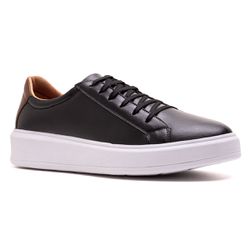 Sapatênis Masculino Sintético Preto - KRN SHOES | Calçados Casuais