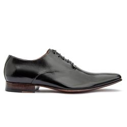 Sapato Social Masculino Clássico Solado Couro Preto - KRN SHOES | Calçados Casuais