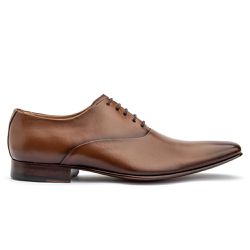 Sapato Social Masculino Clássico Solado Couro Whisky - KRN SHOES | Calçados Casuais