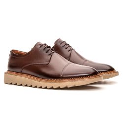 Sapato Masculino Casual Derby Premium Tratorado Mouro - KRN SHOES | Calçados Casuais