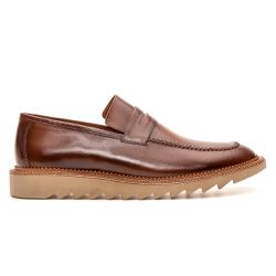 Sapato Casual Masculino Tratorado Whisky - KRN SHOES | Calçados Casuais