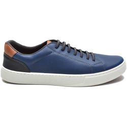 Sapatênis Casual Masculino Calce Fácil Em Sintético Azul Marinho - KRN SHOES | Calçados Casuais