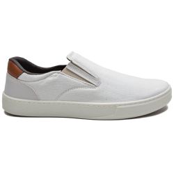 Tênis Slip On Masculino Casual Em Lona Areia - KRN SHOES | Calçados Casuais