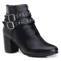 Bota Montaria Feminina Cano Curto Preto - KRN SHOES | Calçados Casuais