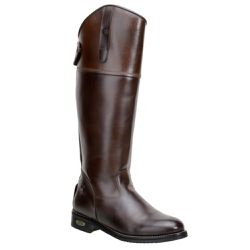 Bota Montaria Couro Legítimo Café e Pinhão - KRN SHOES | Calçados Casuais