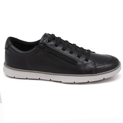 Sapatênis Masculino Casual Solado Viking Borracha Couro Legítimo Preto - KRN SHOES | Calçados Casuais