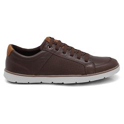 Sapatênis Masculino Casual Solado Viking Couro Legítimo Café - KRN SHOES | Calçados Casuais