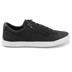 Tênis Casual em Lona Solado Borracha Preto Sola Mustang - KRN SHOES | Calçados Casuais