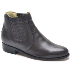 Bota Social Masculina Couro Mestiço Carneiro Sola em Couro Café - KRN SHOES | Calçados Casuais