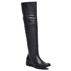 Bota Feminina Montaria Over The Knee Couro Legítimo Preto - KRN SHOES | Calçados Casuais