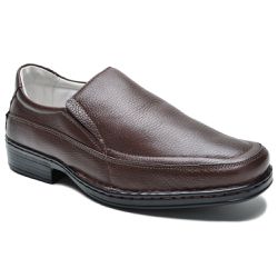 Sapato Masculino Conforto Couro Floater Chocolate - KRN SHOES | Calçados Casuais