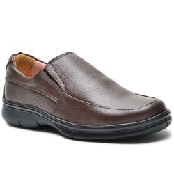 Sapato Masculino Conforto Couro Floater Chocolate - KRN SHOES | Calçados Casuais