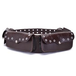 Guaiaca Masculina Couro Legítimo Marrom Whisky - KRN SHOES | Calçados Casuais