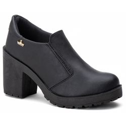 Sapato Oxford Feminino Sintético Preto - KRN SHOES | Calçados Casuais