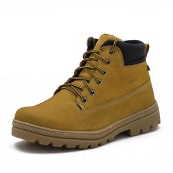 Coturno Adventure para Trilhas Couro Nobuck Mostarda - KRN SHOES | Calçados Casuais