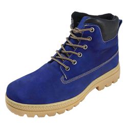 Coturno Adventure para Trilhas Couro Nobuck Azul Royal - KRN SHOES | Calçados Casuais