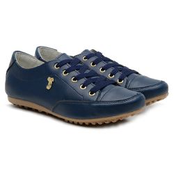 Sapatênis Feminino Cadarços Sintético Marinho - KRN SHOES | Calçados Casuais