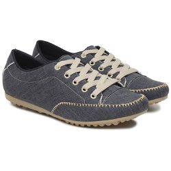 Sapatênis Feminino em Lona Azul Jeans - KRN SHOES | Calçados Casuais