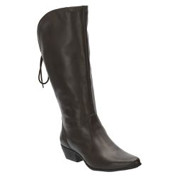 Bota Feminina Montaria Classic Couro Legítimo Café - KRN SHOES | Calçados Casuais