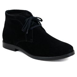 Bota Masculina Casual Desert Couro Camurça Preto - KRN SHOES | Calçados Casuais