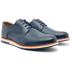 Sapato Casual Masculino Oxford Marinho - KRN SHOES | Calçados Casuais
