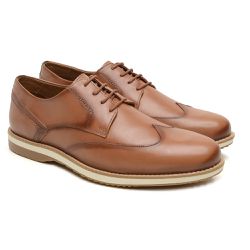 Sapato Masculino Casual Oxford Caramelo - KRN SHOES | Calçados Casuais