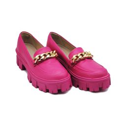 Sapato Mocassim Feminino Oxford Tratorado Napa Pink - KRN SHOES | Calçados Casuais
