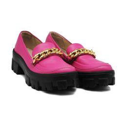 Sapato Mocassim Feminino Oxford Tratorado Napa Pink - KRN SHOES | Calçados Casuais