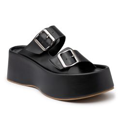 Tamanco Feminino Plataforma Conforto Preto - KRN SHOES | Calçados Casuais