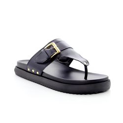 Sandália Feminina Papete Biker Floter Preto - KRN SHOES | Calçados Casuais