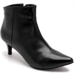 Bota Feminina Cano Curto Preta, KRN SHOES