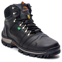 Bota Coturno Adventure Masculina Tratorado Preto - KRN SHOES | Calçados Casuais