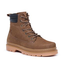 Bota Masculina Couro Legítimo Marrom Claro - KRN SHOES | Calçados Casuais