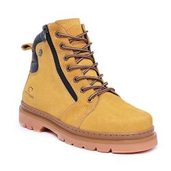 Bota Masculina Mostarda Couro Legítimo - KRN SHOES | Calçados Casuais