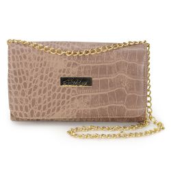 Clutch Feminina Sintético Nude - KRN SHOES | Calçados Casuais