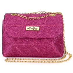 Bolsa Feminina Haldrys Pink Gliter - KRN SHOES | Calçados Casuais