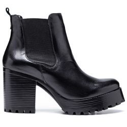 Coturno Feminino Tratorado Preto - KRN SHOES | Calçados Casuais