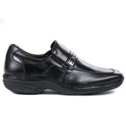Sapato Masculino Conforto Em Couro Legítimo Preto - KRN SHOES | Calçados Casuais
