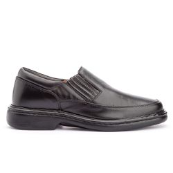 Sapato Masculino Antistafa em Couro Legitimo Preto - KRN SHOES | Calçados Casuais