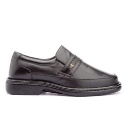 Sapato Masculino Antistafa em Couro Legitimo Preto - KRN SHOES | Calçados Casuais