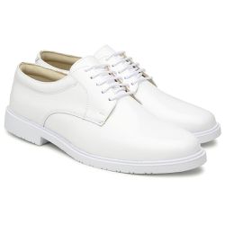Sapato Social Militar Masculino Branco - KRN SHOES | Calçados Casuais