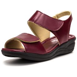 Sandália Conforto Feminina Marsala - KRN SHOES | Calçados Casuais