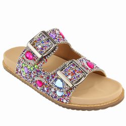 Sandália Birkin Feminina Fivela MultiColor - KRN SHOES | Calçados Casuais