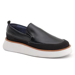 Sapato Casual Masculino Slip On Preto - KRN SHOES | Calçados Casuais