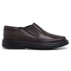 Sapato Masculino Conforto Couro Carneiro Café - KRN SHOES | Calçados Casuais